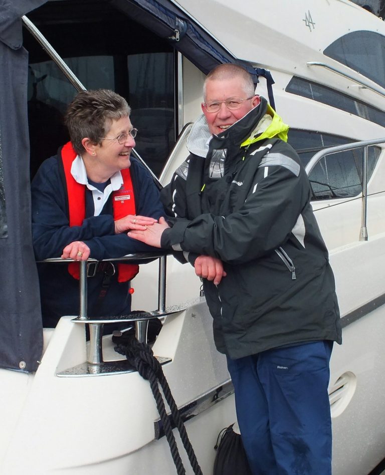 Bob and Jane on board Song and Dance